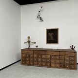 Old trade furniture with oak drawers XL format