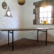 Grande table ovale vintage années 60