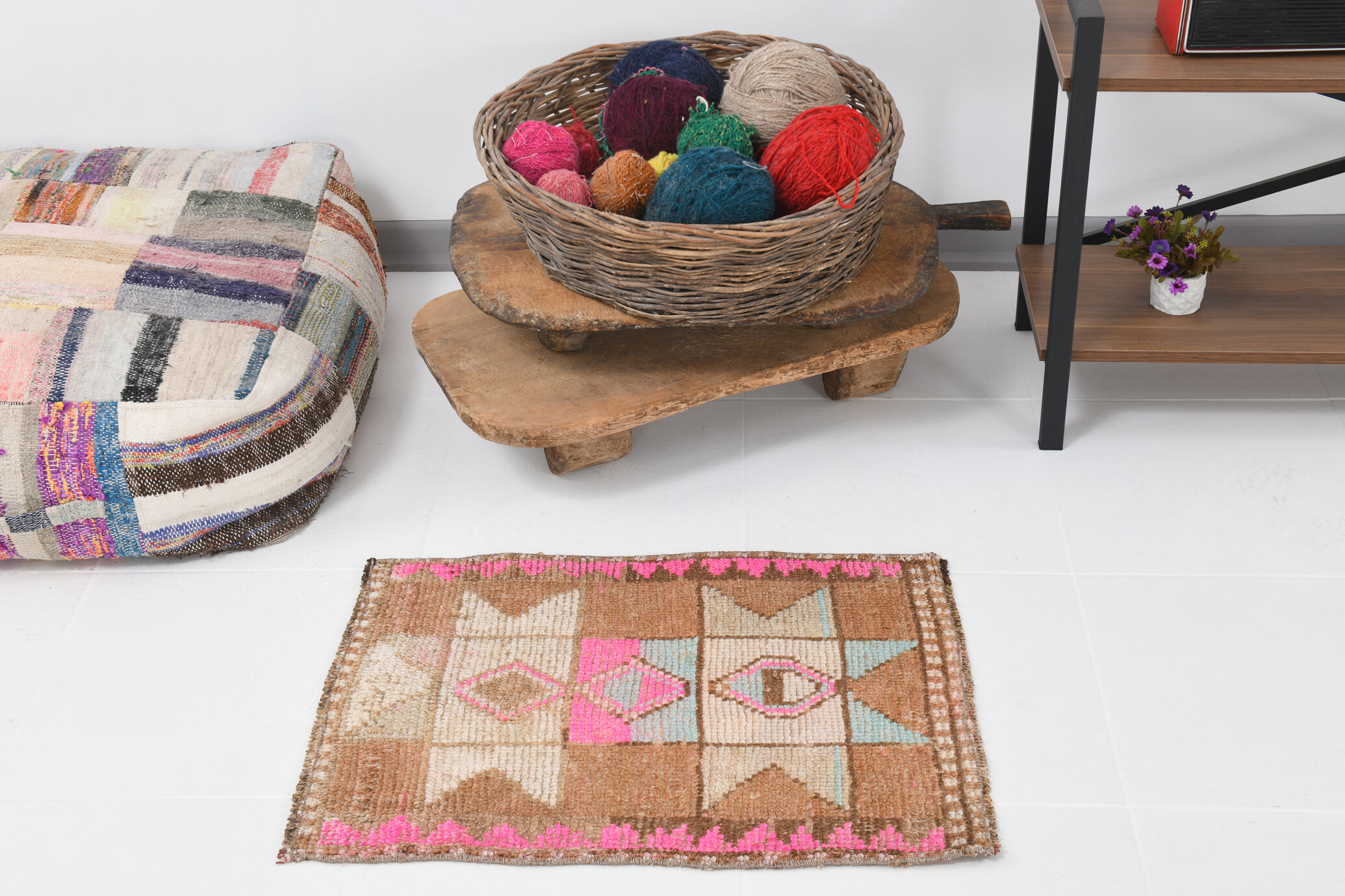 Star Pattern Turkish Door Mat Rug