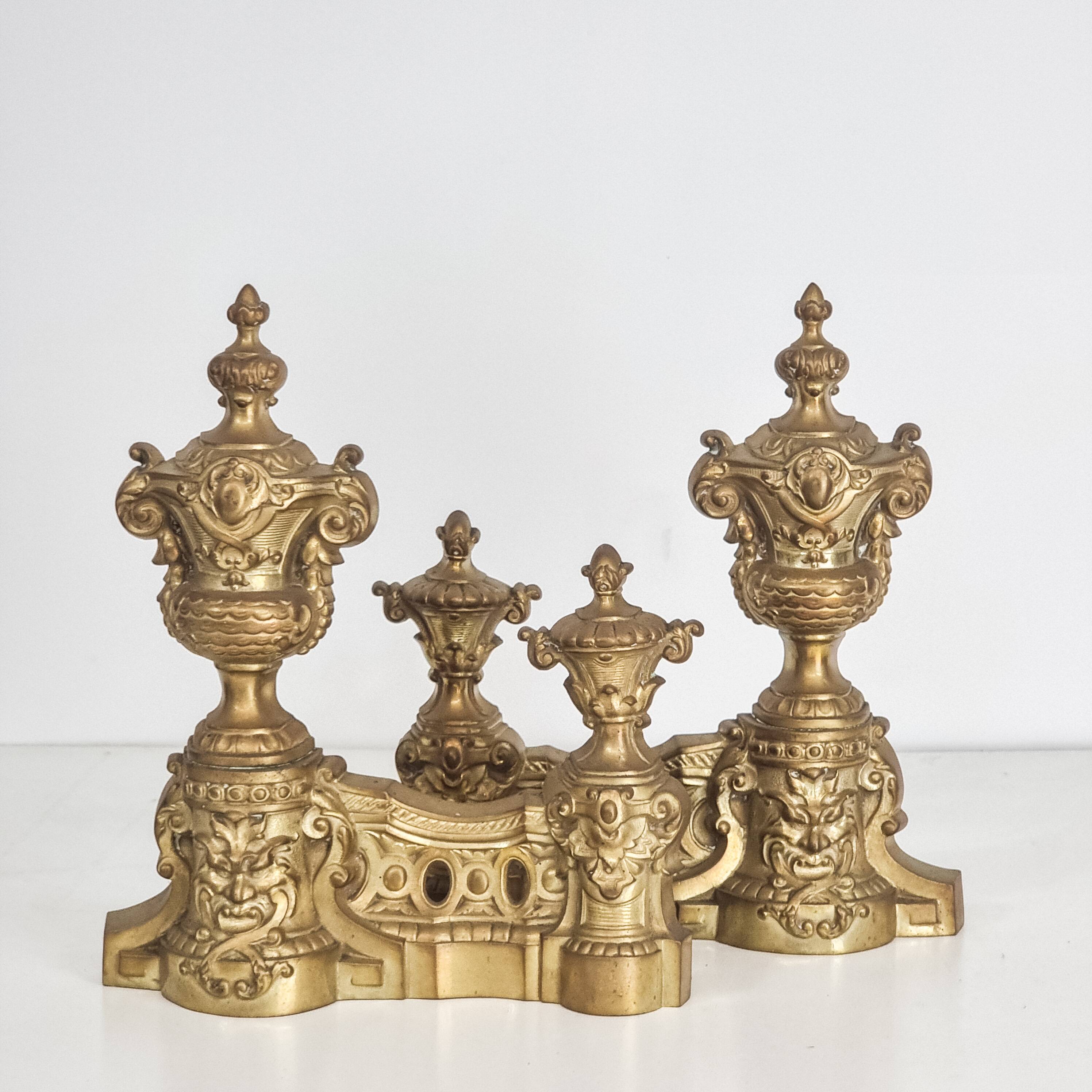 Pair of late 19th andirons