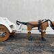 jouet cariole avec cheval en bois années 60