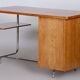 Bauhaus Oak Writing Desk attributed to Jindřich Halabala for Up Závody, 1930s