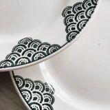 Terre de fer St Amand dessert plates.