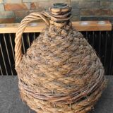 Dame-Jeanne braided wicker