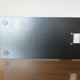 Minimalist teak and metal desk lamp, germany 2000s