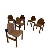 Lot 6 chaises postmoderne THONET flex design Gerd Lange an 80 vintage 