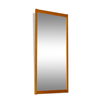 Miroir scandinave rectangulaire en teck