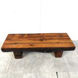 Rectangular brutalist coffee table, 1950s