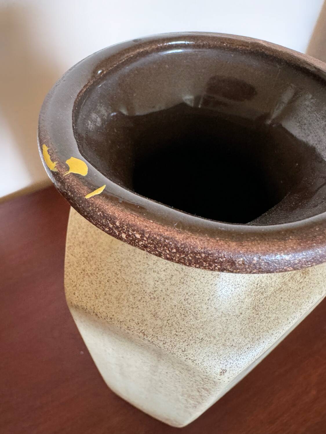 Hexagonal vase West Germany 70s