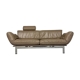 De Sede ds 140 grey 2/3 seater sofa, vintage leather, 80s design