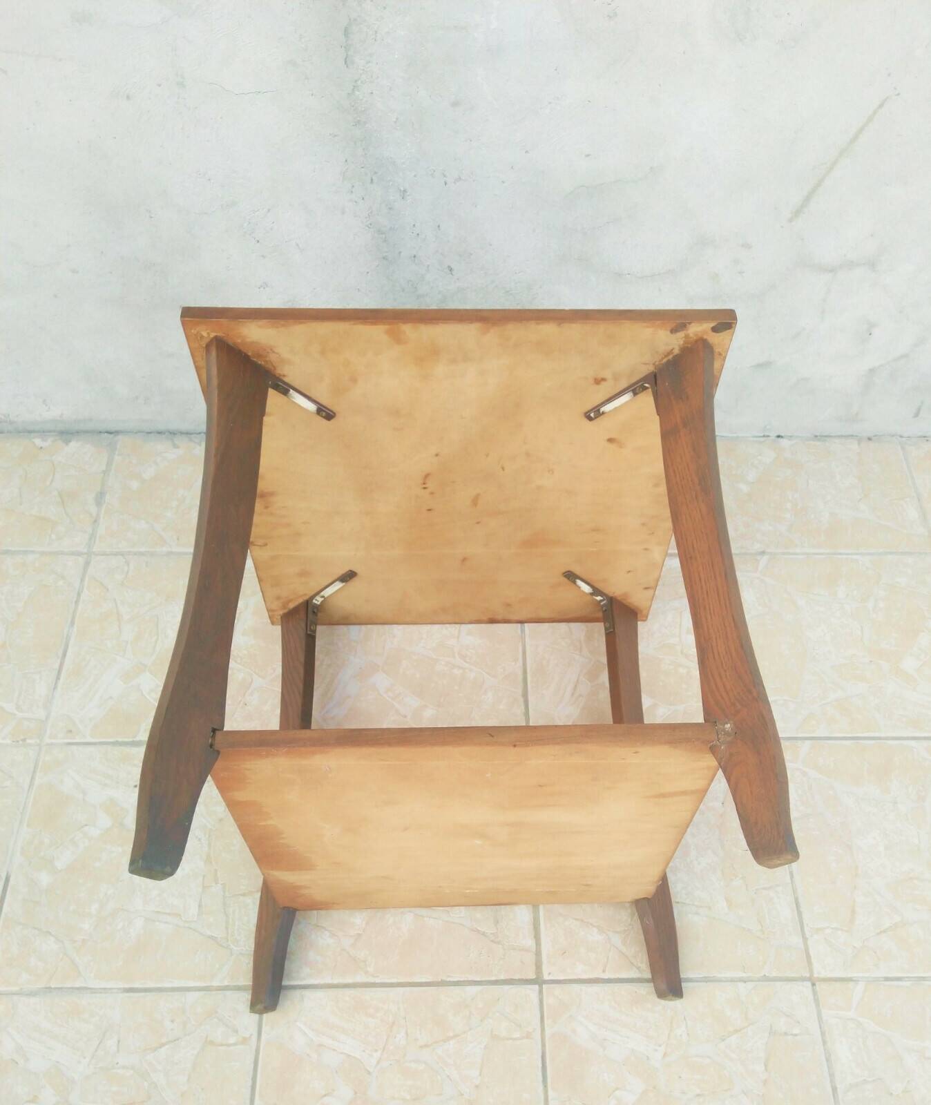Vintage walnut side table