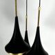 Mis-Century Stilnovo style pendant with three lights. Italy 1950s