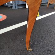 Commode ancien Louis XV marqueterie plateau marbre