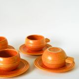 Pair of stoneware lunch plates, Made in France, 1970