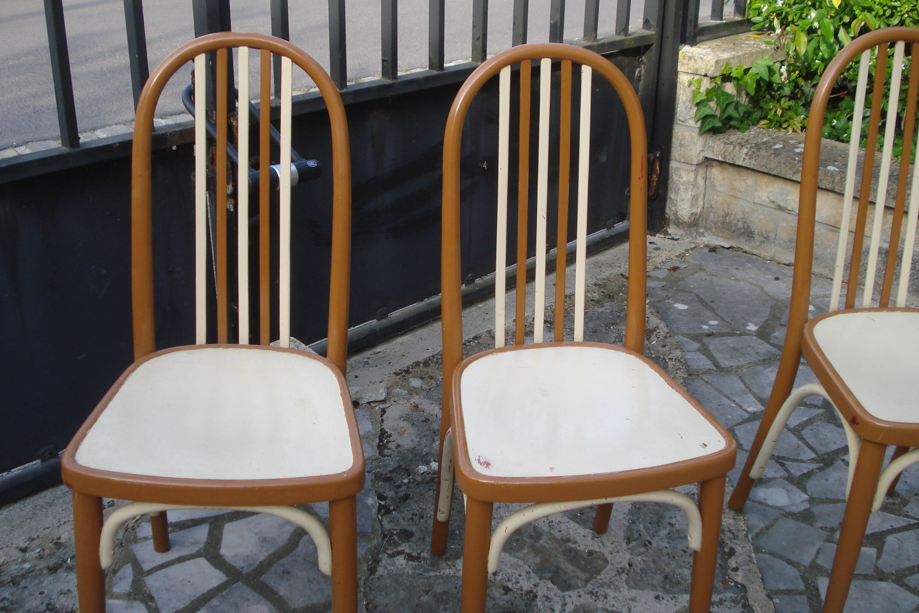 3 Thonet A 643 chairs by Josef Hoffmann for Thonet