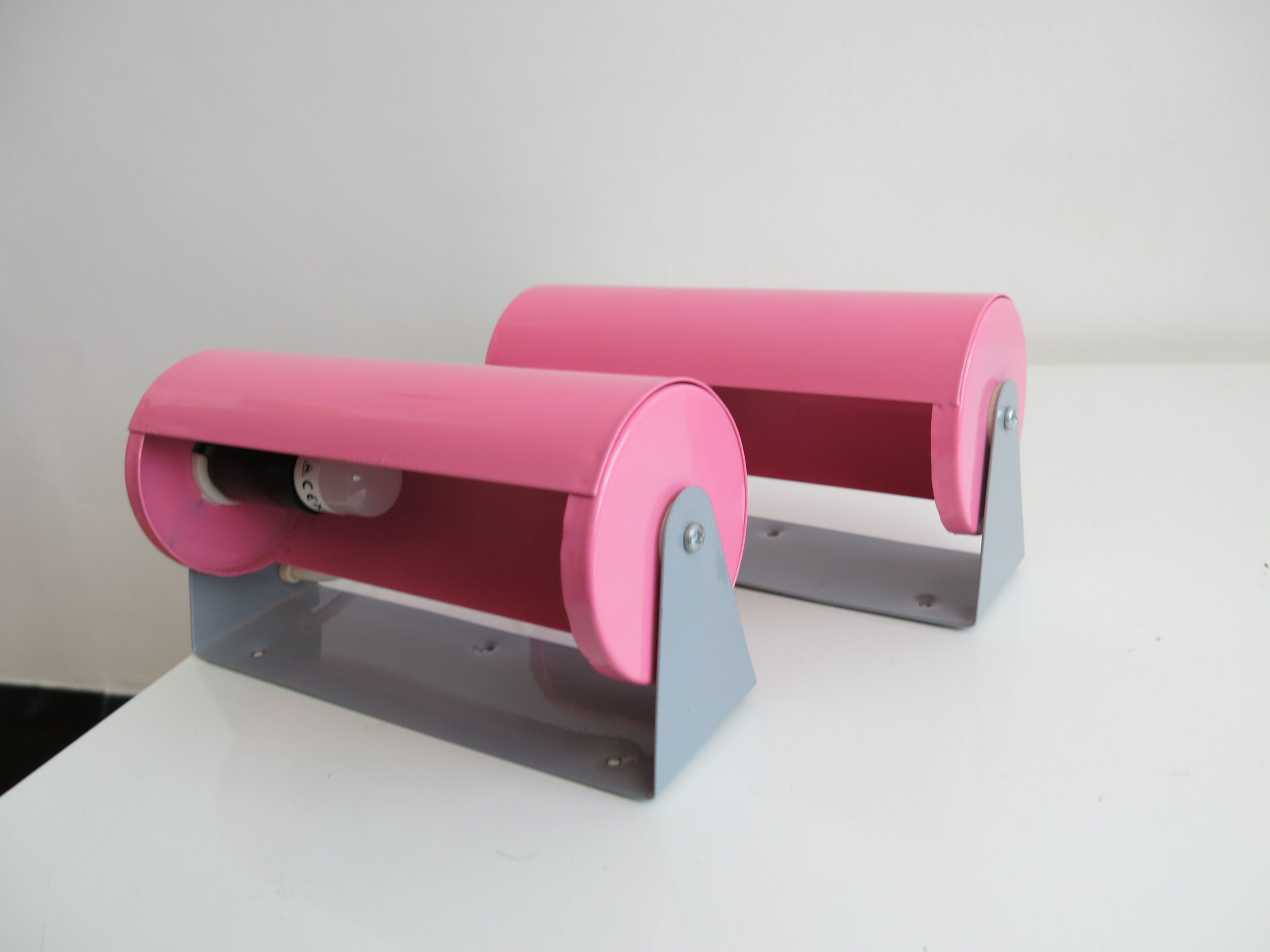 Duo d'appliques roses vintage Ikea