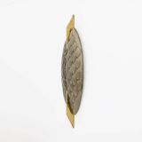 Pair of Modern Italian Murano Glass and Brass Sconces