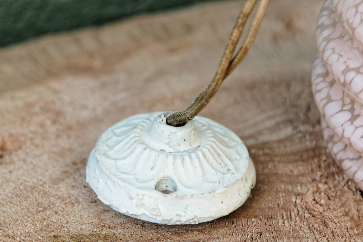 Art deco pendant lamp in Clichy glass