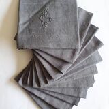 Set of 10 old napkins