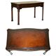 WARING & GILLOW library desk in the style of Thomas Chippendale with a leather top.