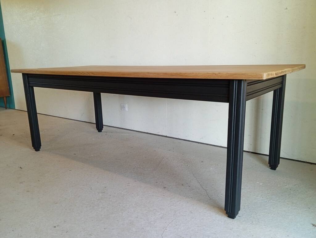 Solid oak farmhouse table 213 cm