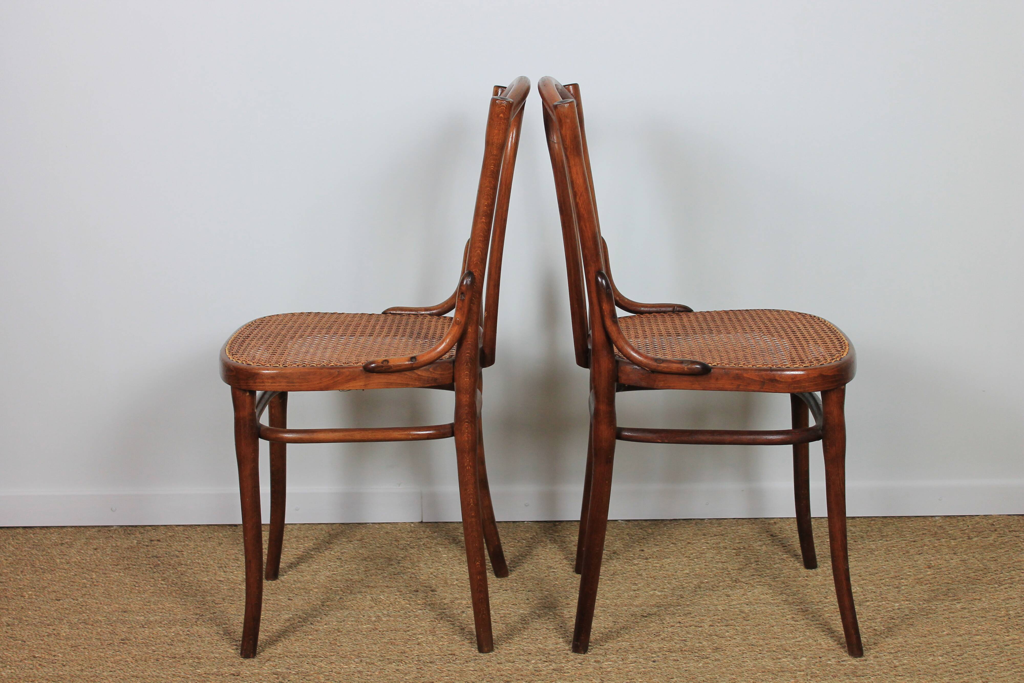 Pair of thonet bistro chairs