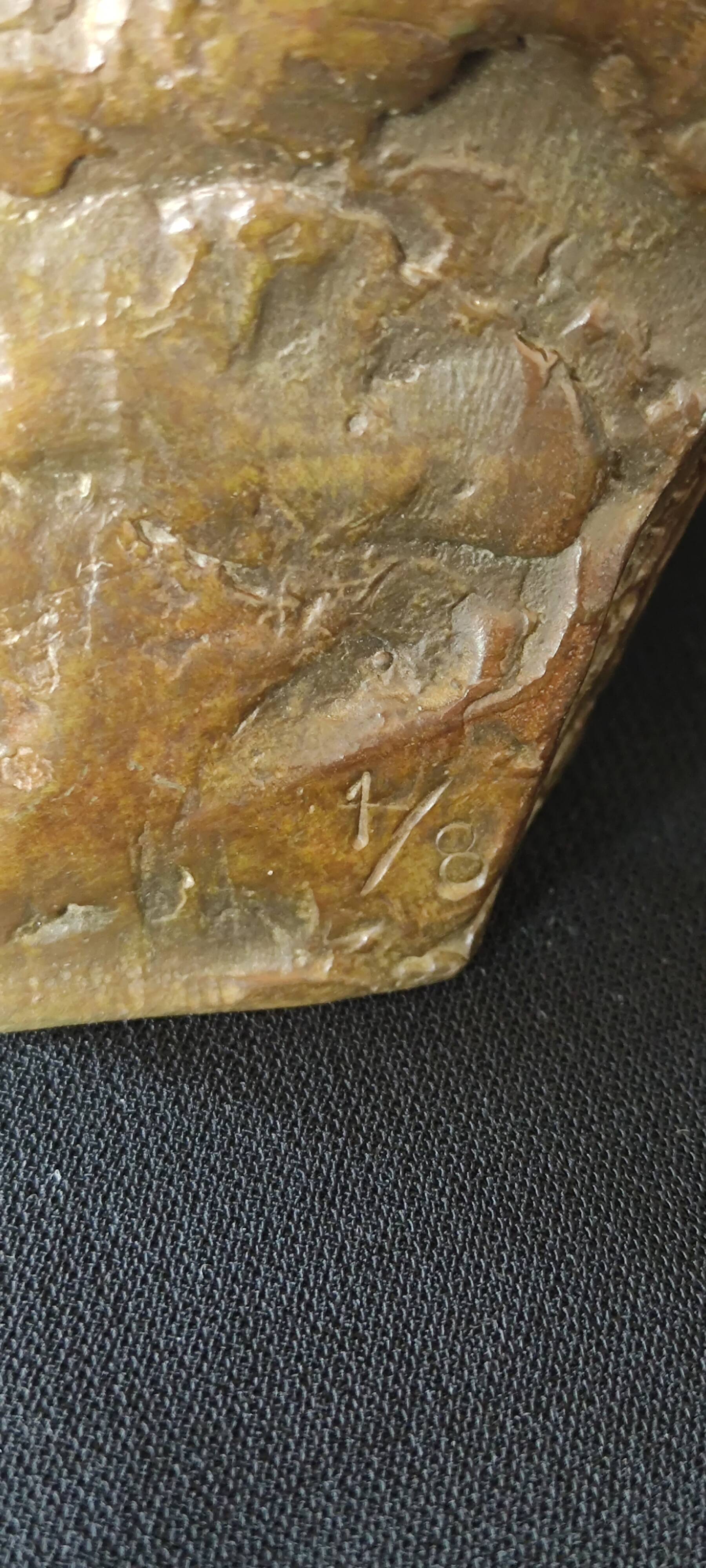 Bronze jean marais signed langloys limited edition 1/8