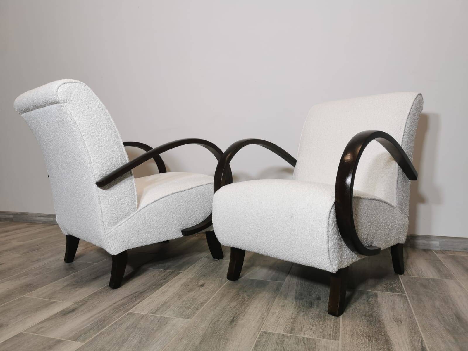 Armchairs by Jindrich Halabala, 1940s, Set of 2