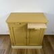 Antique butter yellow kitchen sideboard, late 19th - early 20th century.
