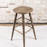 Large solid wood bar stool