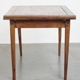 English Antique Extendable Dining Table in Elm and Cherry Wood