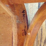 Baumann armchair old curved wood