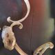 Set of 5 brass hooks