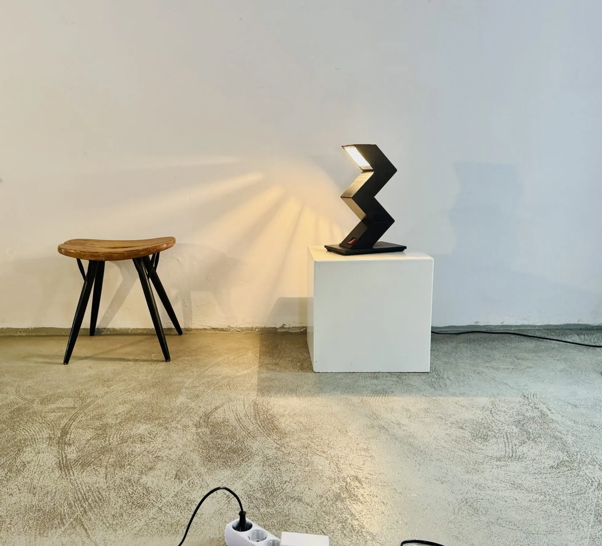 Zig Zag Modular Desk Lamp By Chan Shui For Massive, Belgium 1980S