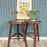Pair of tripod stools