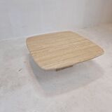 Italian coffee table in travertine 1980's