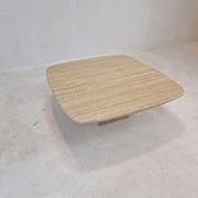 Italian coffee table in travertine 1980's