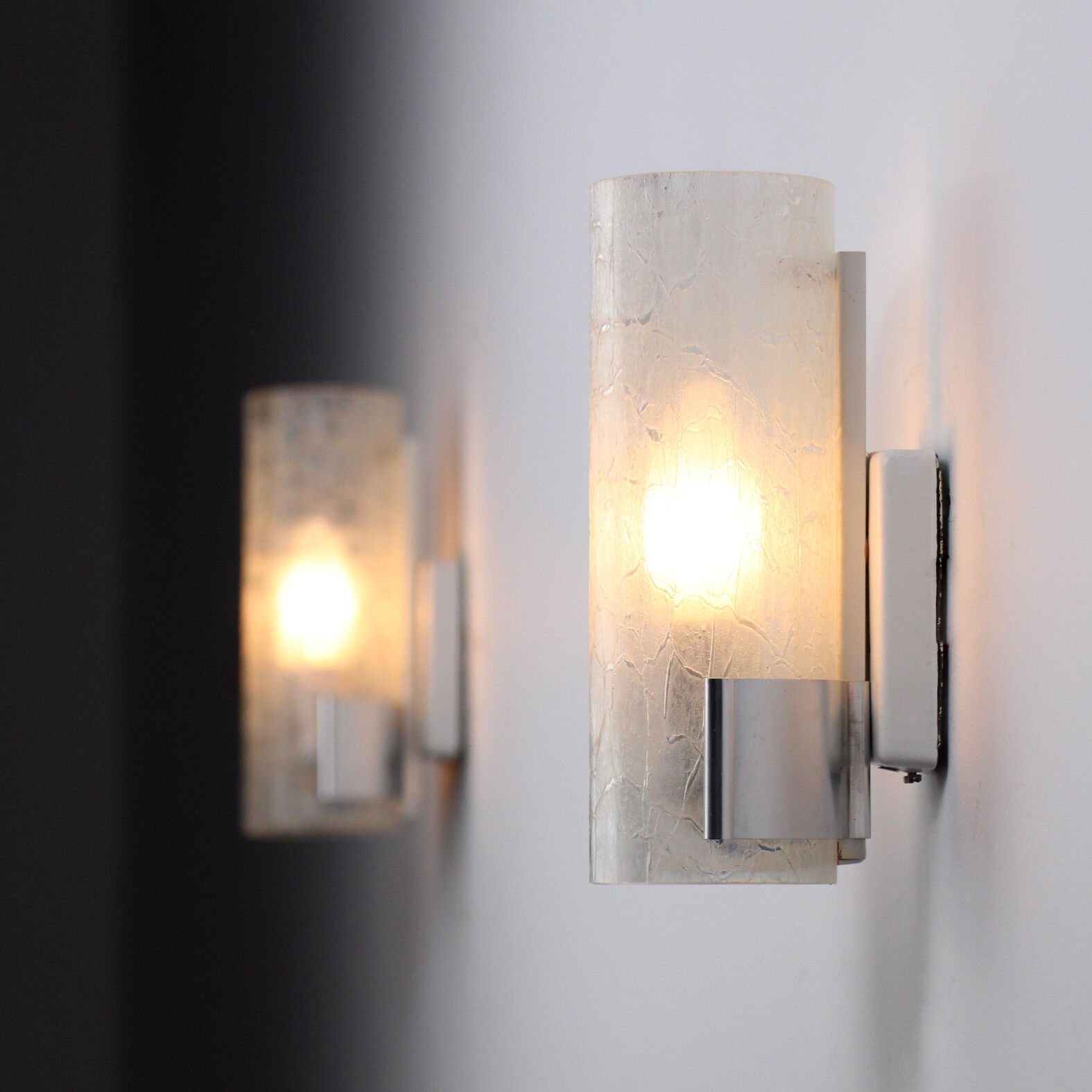 Vintage glass sconces Doria Leuchten