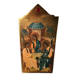 Hand painted icon on wood