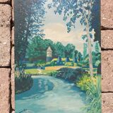 Oil landscape on canvas