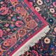 XXL hand-knotted Persian Mashad Moud carpet in wool, 1930s