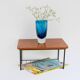 Vintage Floating Wall Shelf, Teak String Rack 60's Design