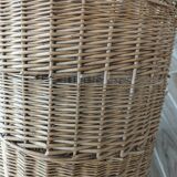 Wicker laundry basket