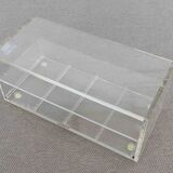Acrylic coffee table with drawer, plexiglass lucite