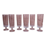 6 Transparent Cavalier Champagne Flutes Luminarc