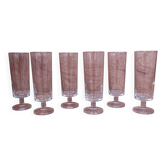 6 Transparent Cavalier Champagne Flutes Luminarc