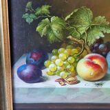 Original oil on canvas signed by Antonio De Giovan, classical still life.