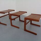 Danish Teak Nesting Tables from Salin Nyborg, 1960s, Set of 3
