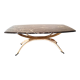 Coffee table in marble and bronze,france circa 1970