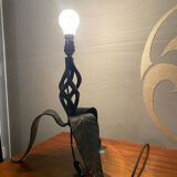 Wrought iron table lamp